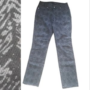 Levi's 529 Curvy Black Gray Abstract Print Skinny Leg Jeans - Size 4 W 27" L 32"